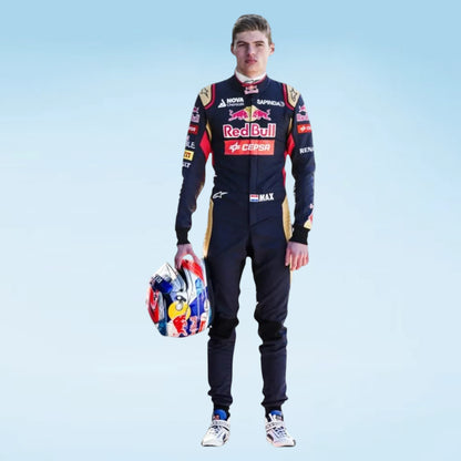 Max Verstappen 2015 Scuderia Toro Rosso Red Bull F1 Vintage Race Suit
