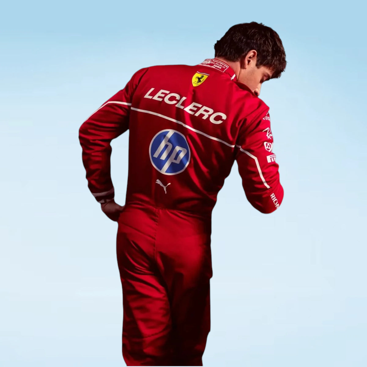 Charles Leclerc Formula One racing suit replica for Ferrari fans