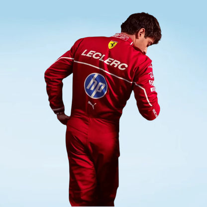 Charles Leclerc Formula One racing suit replica for Ferrari fans