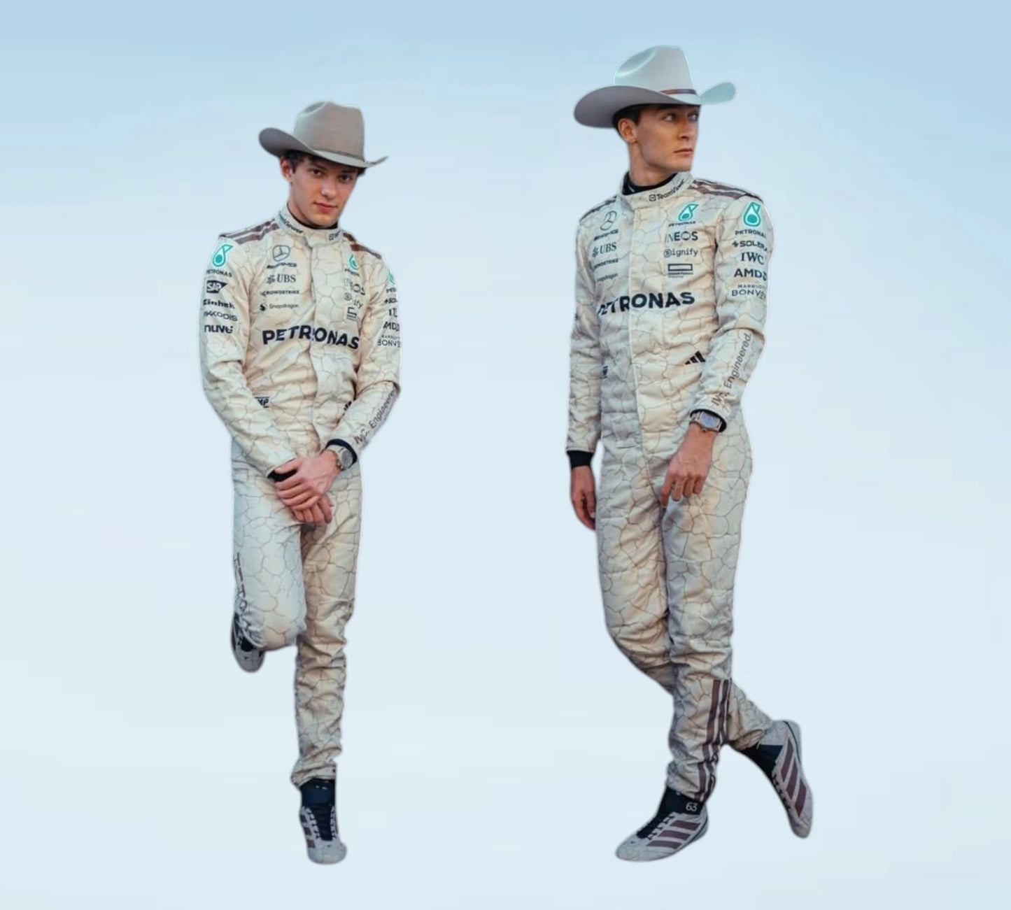 2025 Mercedes-AMG Petronas USA Austin GP F1 Racing Suit | Russell & Antonelli