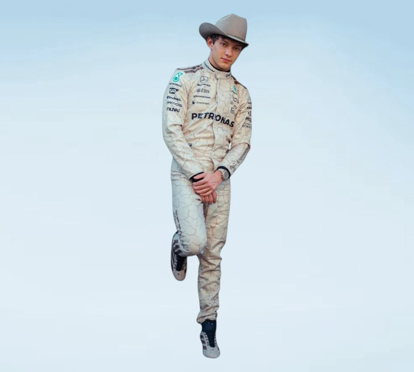 2025 George Russell & Andrea Kimi Antonelli Mercedes-AMG Petronas USA Austin GP F1 Racing Suit