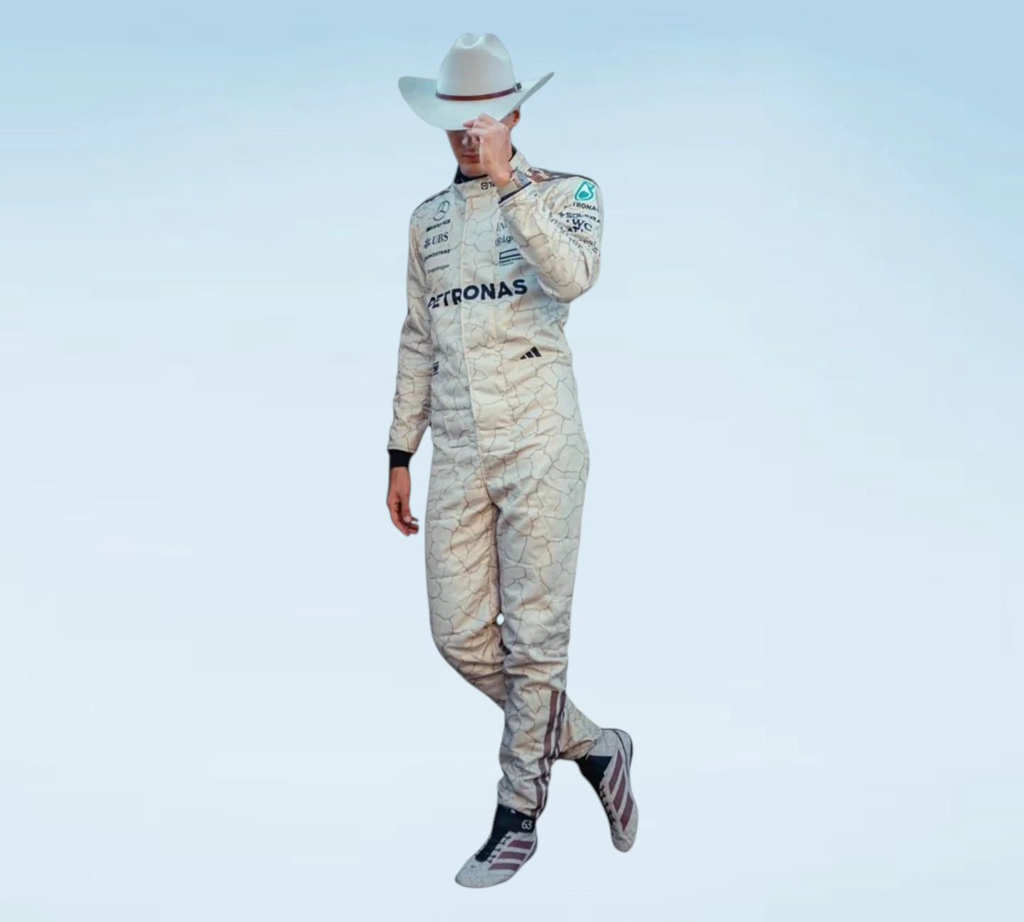 2025 George Russell & Andrea Kimi Antonelli Mercedes-AMG Petronas USA Austin GP F1 Racing Suit