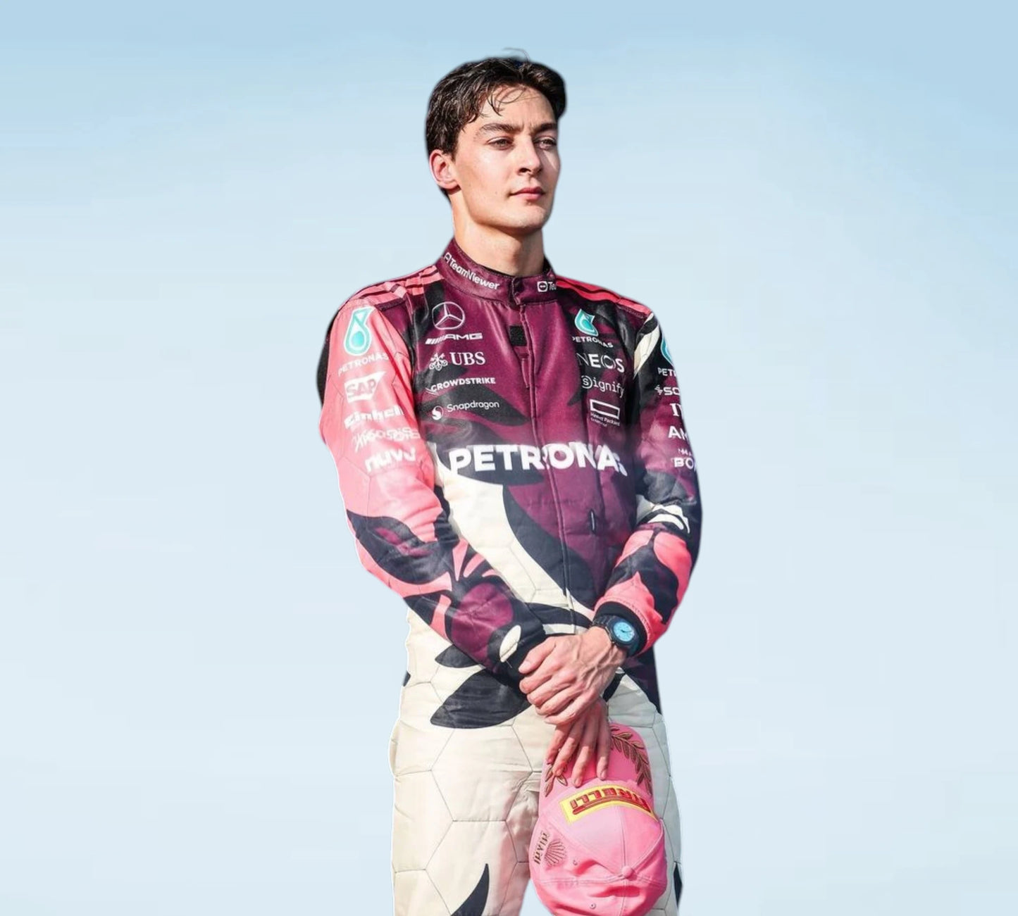 2025 Formula 1 Mercedes Team Racing Suit for Fans & Collectors
Mercedes-AMG Petronas Driver Edition Replica F1 Race Suit 2025