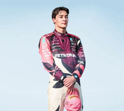 2025 Formula 1 Mercedes Team Racing Suit for Fans & Collectors
Mercedes-AMG Petronas Driver Edition Replica F1 Race Suit 2025