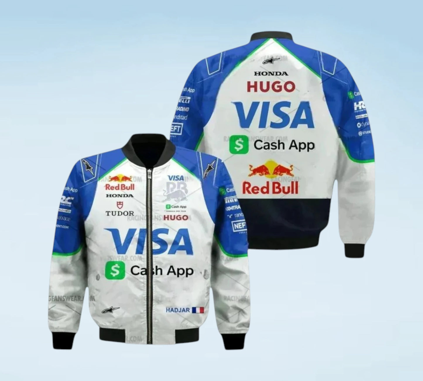 2025 Isack Hadjar Visa Cash App RB F1 Vintage Racing Jacket – Premium Formula 1 Team Apparel