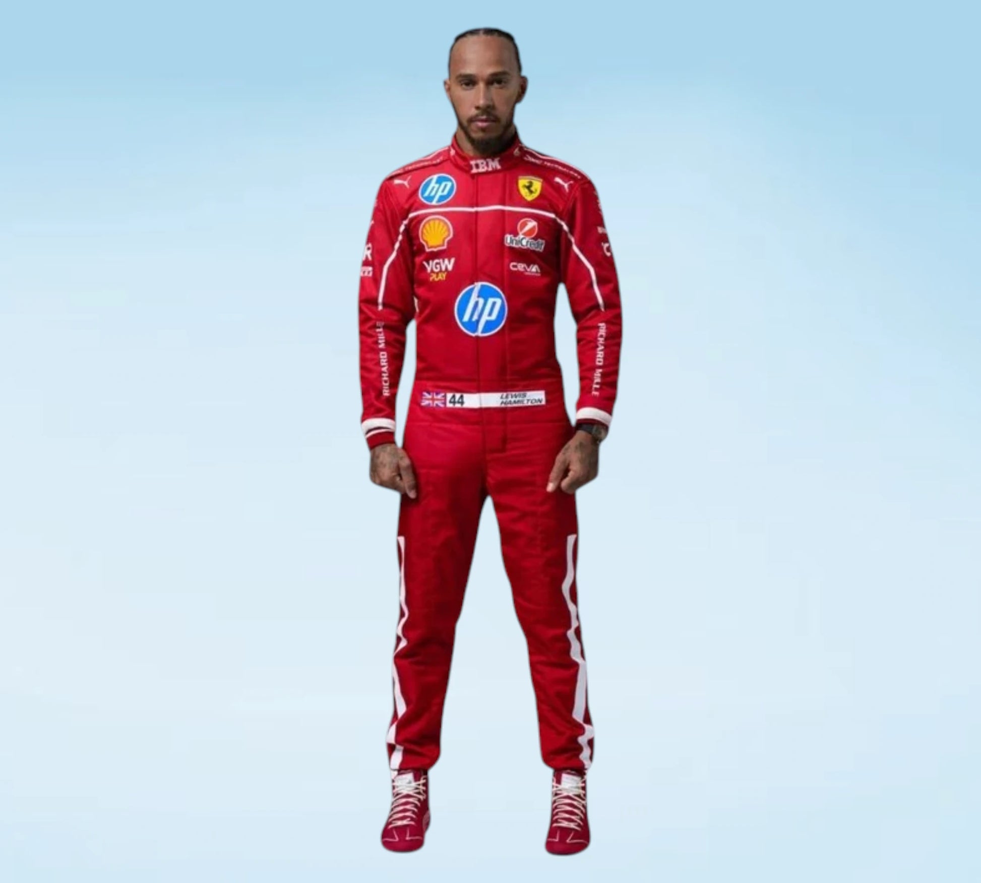 Lewis Hamilton 2025 Ferrari Formula 1 Race Suit | Premium F1 Racewear