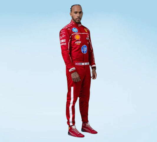 2025 Lewis Hamilton Ferrari F1 Race Suit | Scuderia Ferrari HP Racing Suit