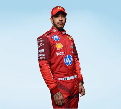 Lewis Hamilton 2025 Las Vegas Grand Prix Ferrari F1 Racewear
2025 Ferrari F1 Racing Suit Lewis Hamilton Las Vegas GP Edition