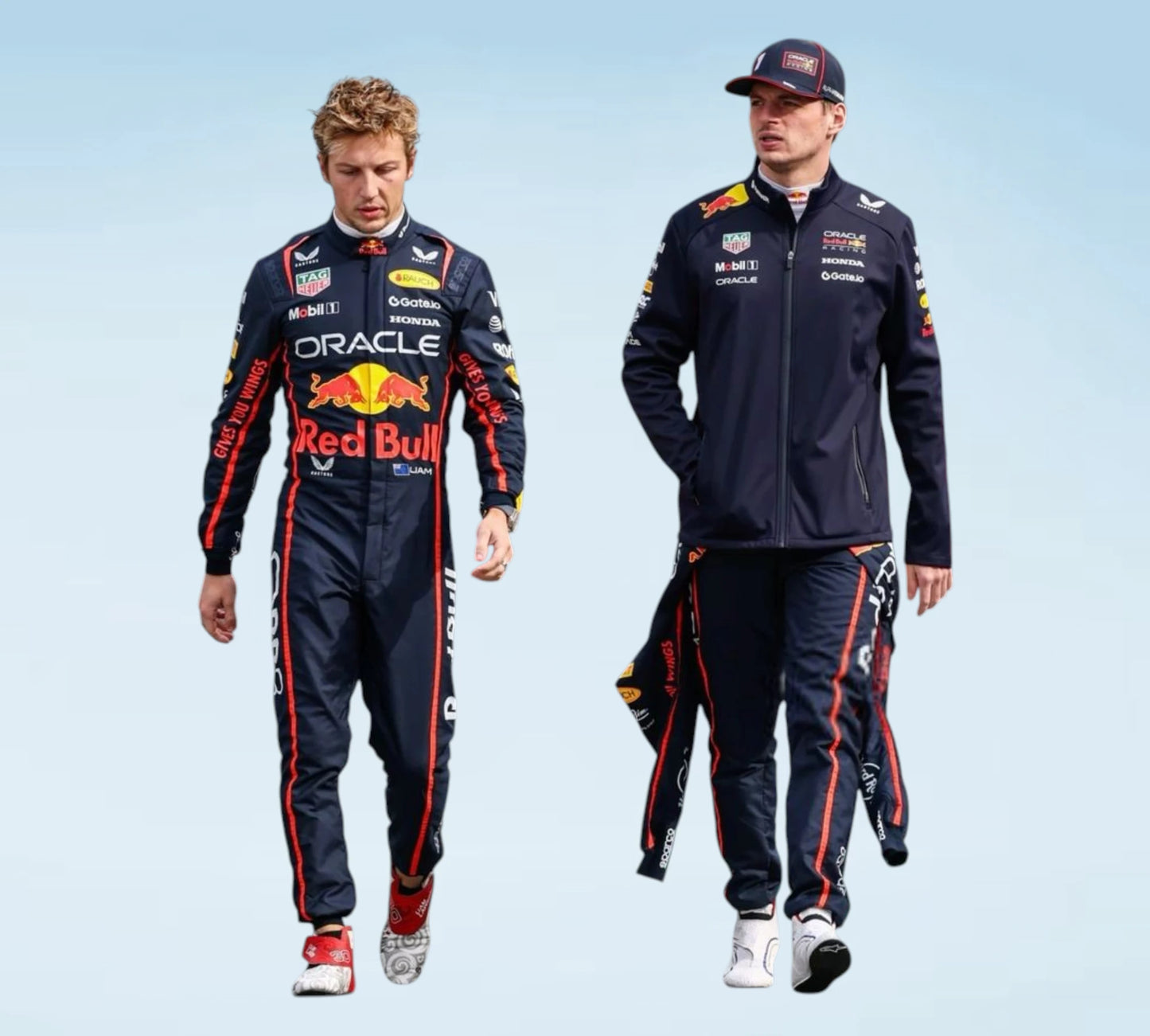 2025 Oracle Red Bull Racing Team Replica Racing Suit
Max Verstappen & Liam Lawson F1 Racing Suit – Professional Edition
2025 Formula One Red Bull Racing Suit for Fans & Collectors