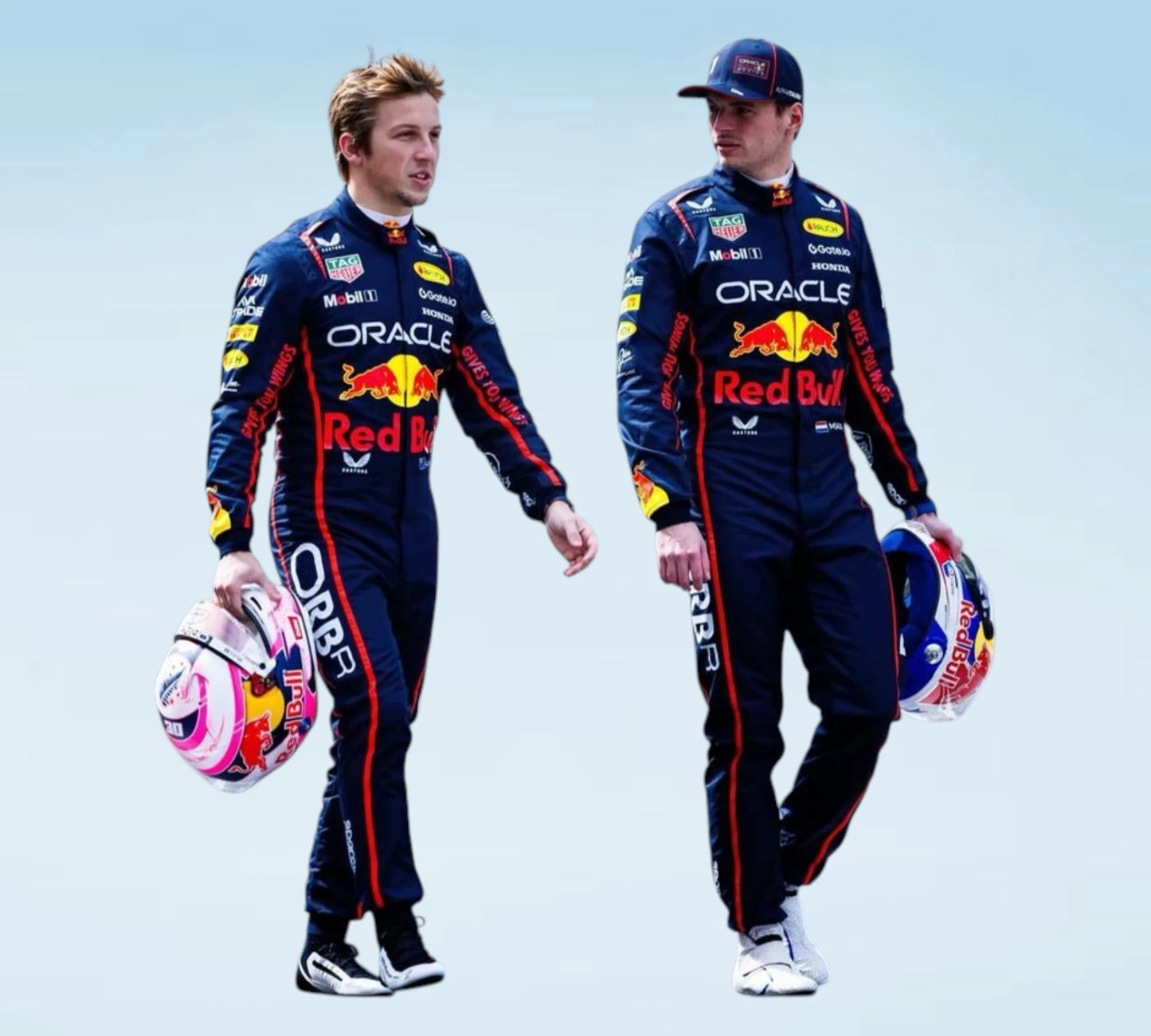 2025 Max Verstappen & Liam Lawson Red Bull Racing F1 Replica Racing Suit
Oracle Red Bull Racing 2025 Max Verstappen & Liam Lawson Racing Suit
2025 Red Bull F1 Racing Suit – Max Verstappen & Liam Lawson Edition