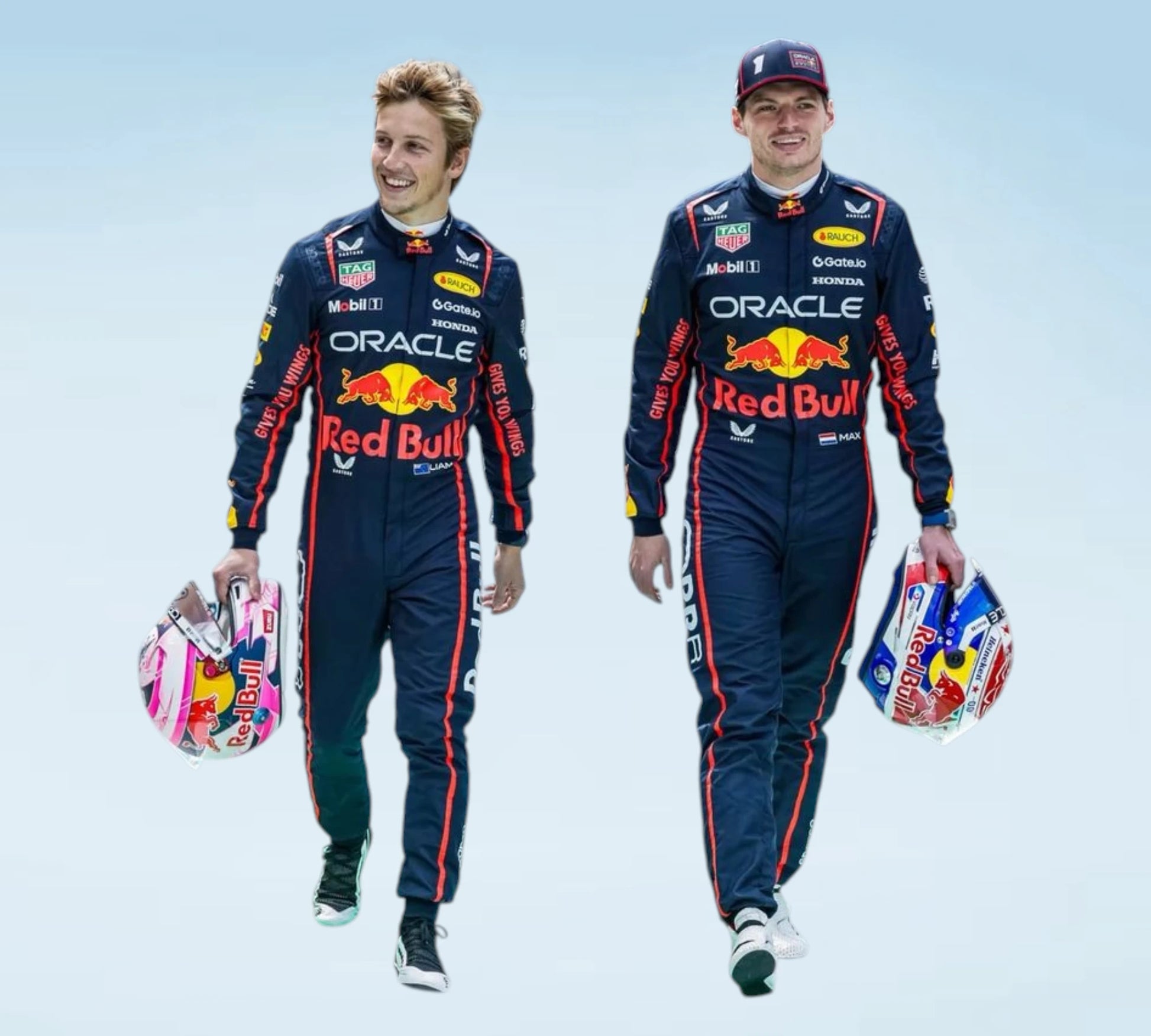 2025 Max Verstappen & Liam Lawson Red Bull Professional Personalized Inspired F1 Racing Suit