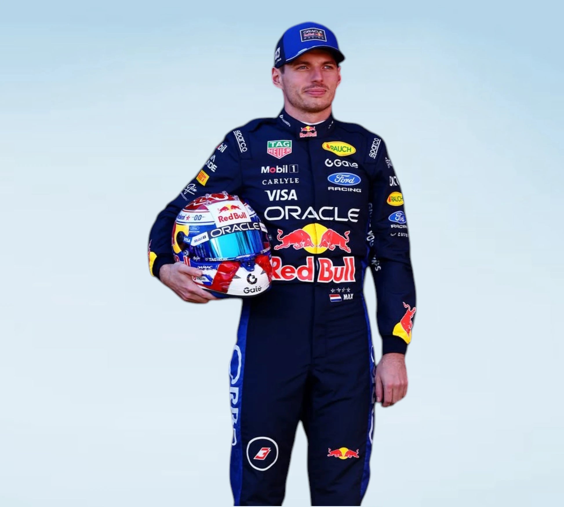 2025 Max Verstappen Oracle Red Bull Racing F1 Team Replica Race Suit

Max Verstappen Personalized Racing Suit 2025 – Formula 1 Inspired Racewear

2025 Max Verstappen Red Bull F1 Driver Racing Suit for Fans & Collectors
