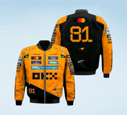 2025 Oscar Piastri McLaren F1 Vintage Racing Jacket for Formula 1 Fans, Collectors & Motorsport Enthusiasts