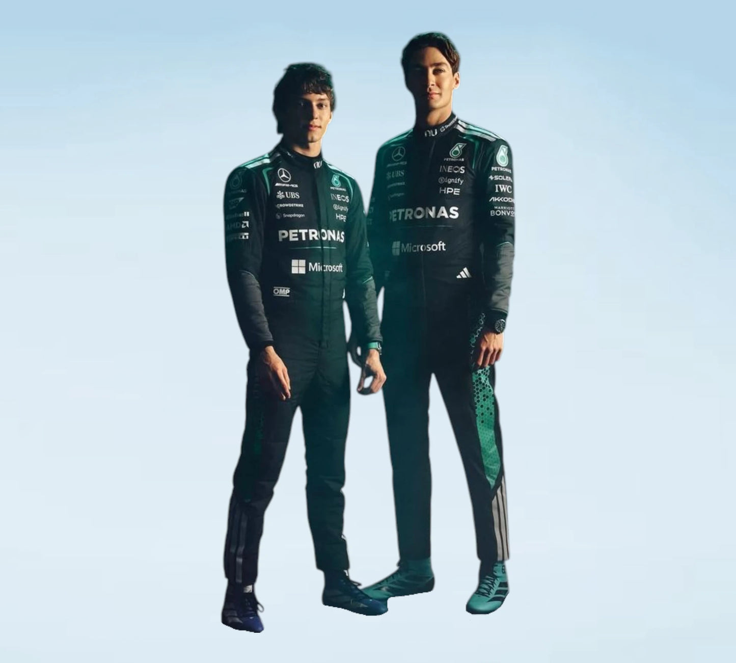2026 Team Mercedes Formula 1 Racing Suit – Professional Personalized Inspired
Andrea Kimi Antonelli & George Russell Mercedes F1 Race Suit 2026