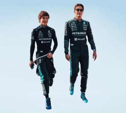 2026 Mercedes-AMG Petronas F1 Racing Suit – George Russell & Kimi Antonelli Edition
George Russell & Andrea Kimi Antonelli 2026 Mercedes F1 Replica Racing Suit
