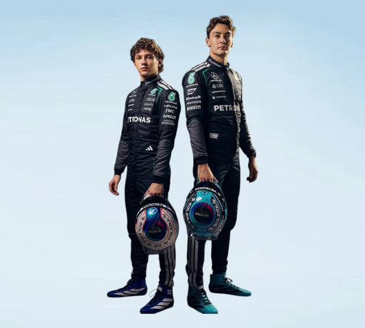 2026 Formula 1 Mercedes Racing Suit for Fans & Collectors
Mercedes F1 Replica Racing Suit 2026 – Russell & Antonelli Driver Edition
