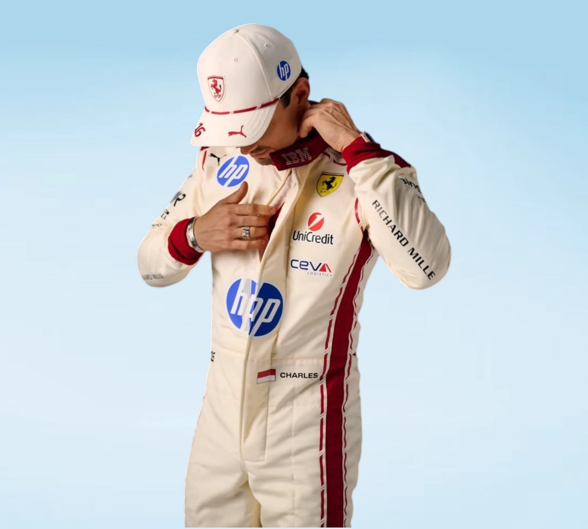 Charles Leclerc 2026 Monaco GP Ferrari F1 Personalized Inspired Racing Suit
