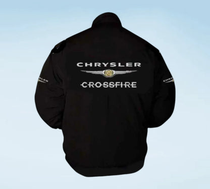 Shop the Chrysler Crossfire Vintage Racing Jacket today and add iconic automotive-inspired outerwear to your wardrobe.