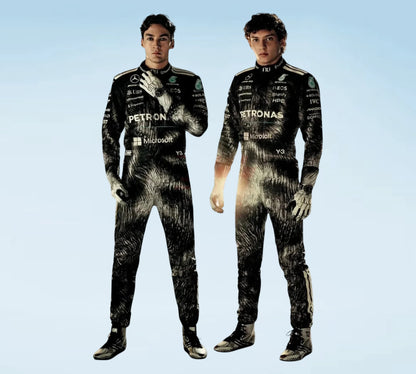 2026 Mercedes F1 Japanese GP Replica Racing Suit
George Russell & Andrea Kimi Antonelli Professional Motorsport Racewear 2026