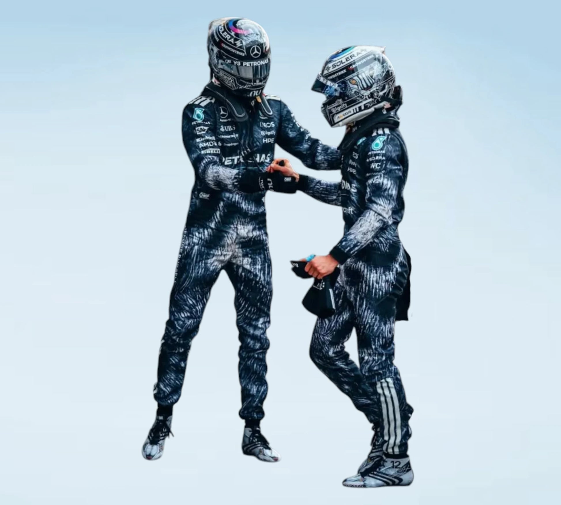 2026 George Russell & Andrea Kimi Antonelli Japanese Grand Prix F1 Racing Suit
George Russell & Kimi Antonelli 2026 Japanese GP Formula 1 Racing Suit