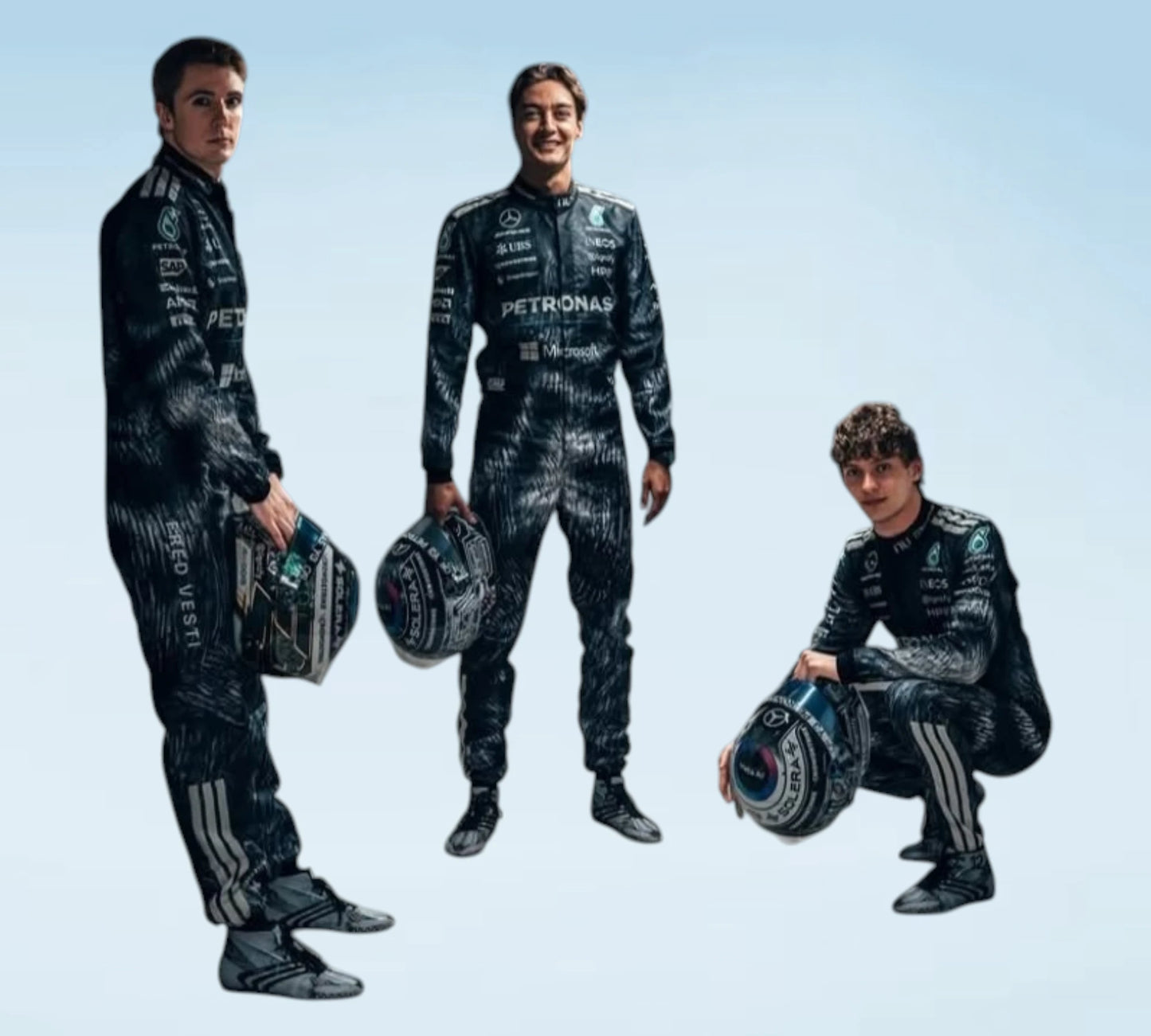 2026 George Russell & Andrea Kimi Antonelli Japanese Grand Prix Professional Personalized Inspired Formula 1 Racing Suit for Fans & Collectors