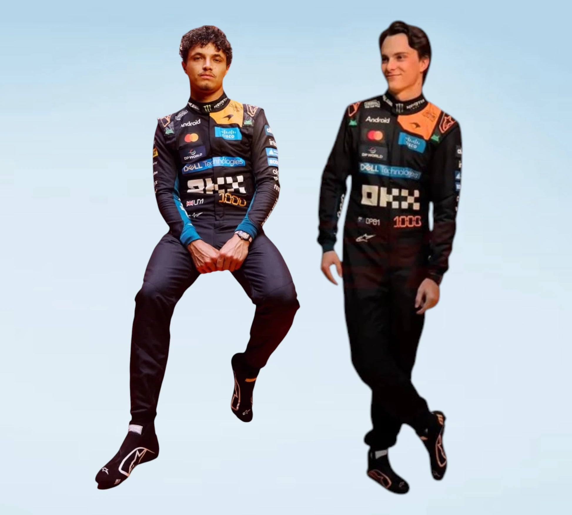 2026 Lando Norris & Oscar Piastri Team McLaren 1000th Monaco GP F1 Personalized Inspired Replica Race Suit