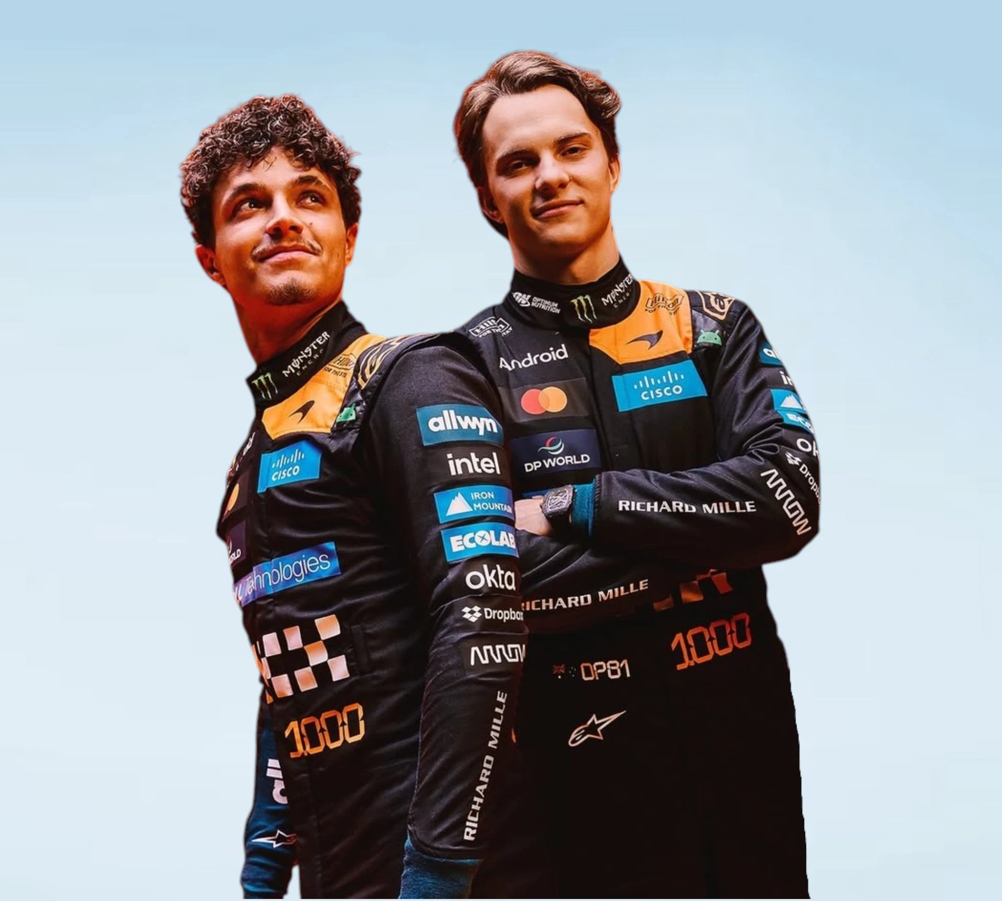 2026 McLaren 1000th Monaco GP F1 Personalized Inspired Replica Race Suit | Norris & Piastri