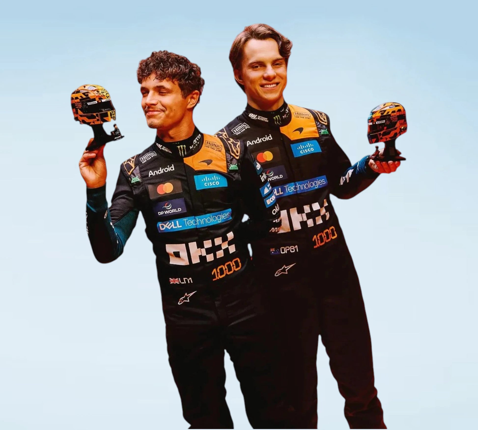 2026 Lando Norris & Oscar Piastri Team McLaren 1000th Monaco GP F1 Personalized Inspired Replica Race Suit