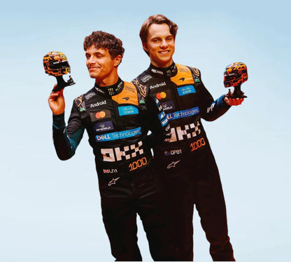 2026 Lando Norris & Oscar Piastri Team McLaren 1000th Monaco GP F1 Personalized Inspired Replica Race Suit