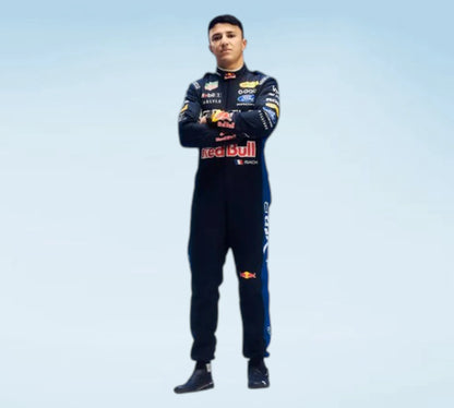 2026 Max Verstappen & Isack Hadjar Oracle Red Bull Racing F1 Professional Personalized Inspired Racing Suit for Fans & Collectors