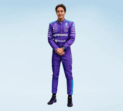 Premium Mercedes-AMG Petronas F1 Racing Suit 2026
2026 Mercedes Formula One Team Replica Racing Suit
George Russell & Andrea Kimi Antonelli Driver Edition F1 Race Suit 2026