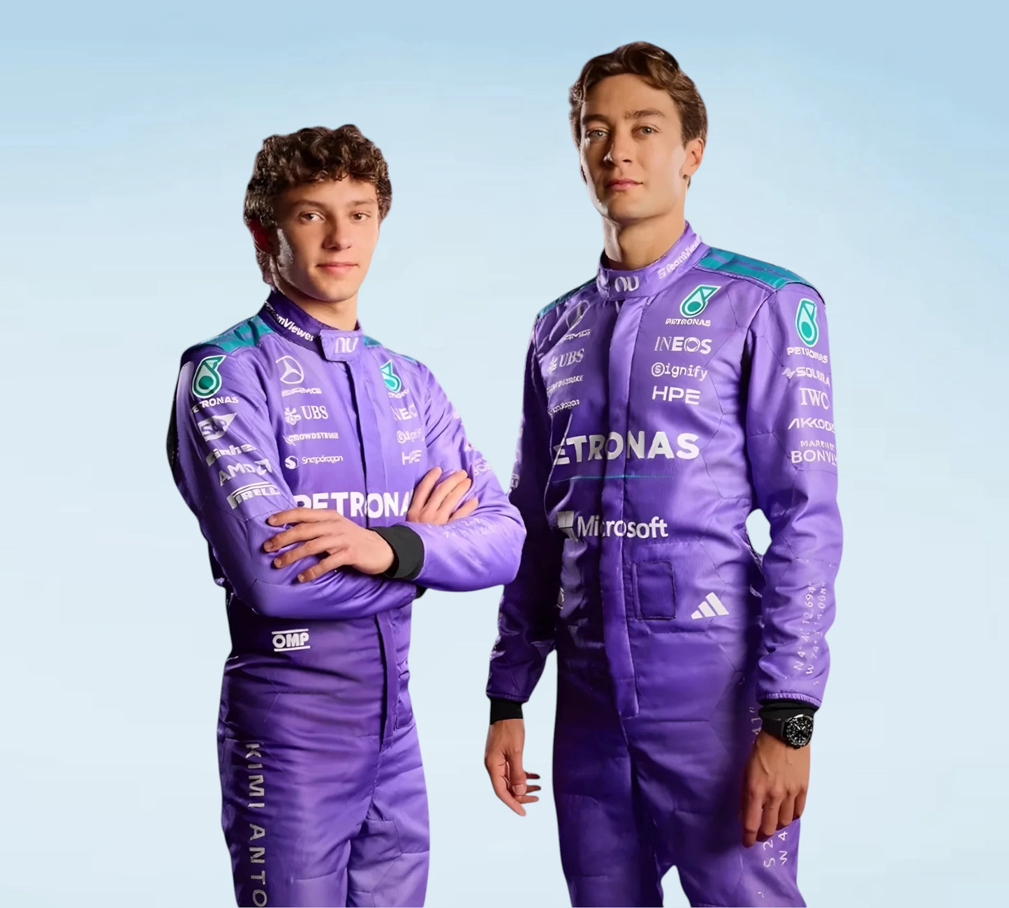 2026 Mercedes-AMG Petronas Miami GP Andrea Kimi Antonelli & George Russell F1 Replica Racing Suit