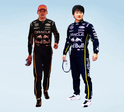 2025 Max Verstappen & Yuki Tsunoda Team Oracle Red Bull Singapore GP F1 Racing Suit Professional Personalized Inspired