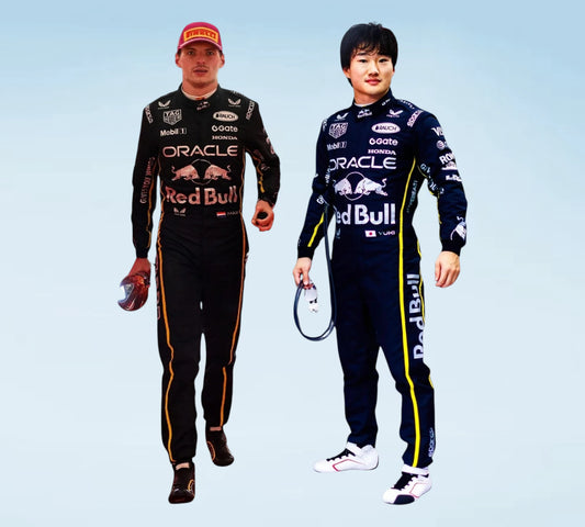 2025 Max Verstappen & Yuki Tsunoda Team Oracle Red Bull Singapore GP F1 Racing Suit Professional Personalized Inspired