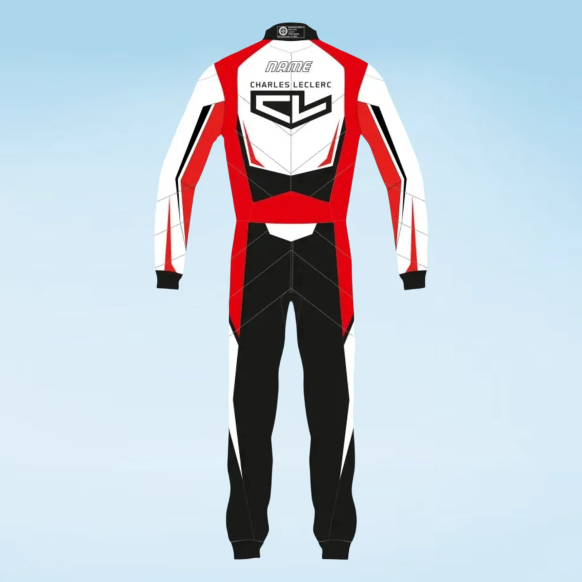 2021 Charles Leclerc Go Kart Suit Replica – Racing Overall for Karting and Motorsport