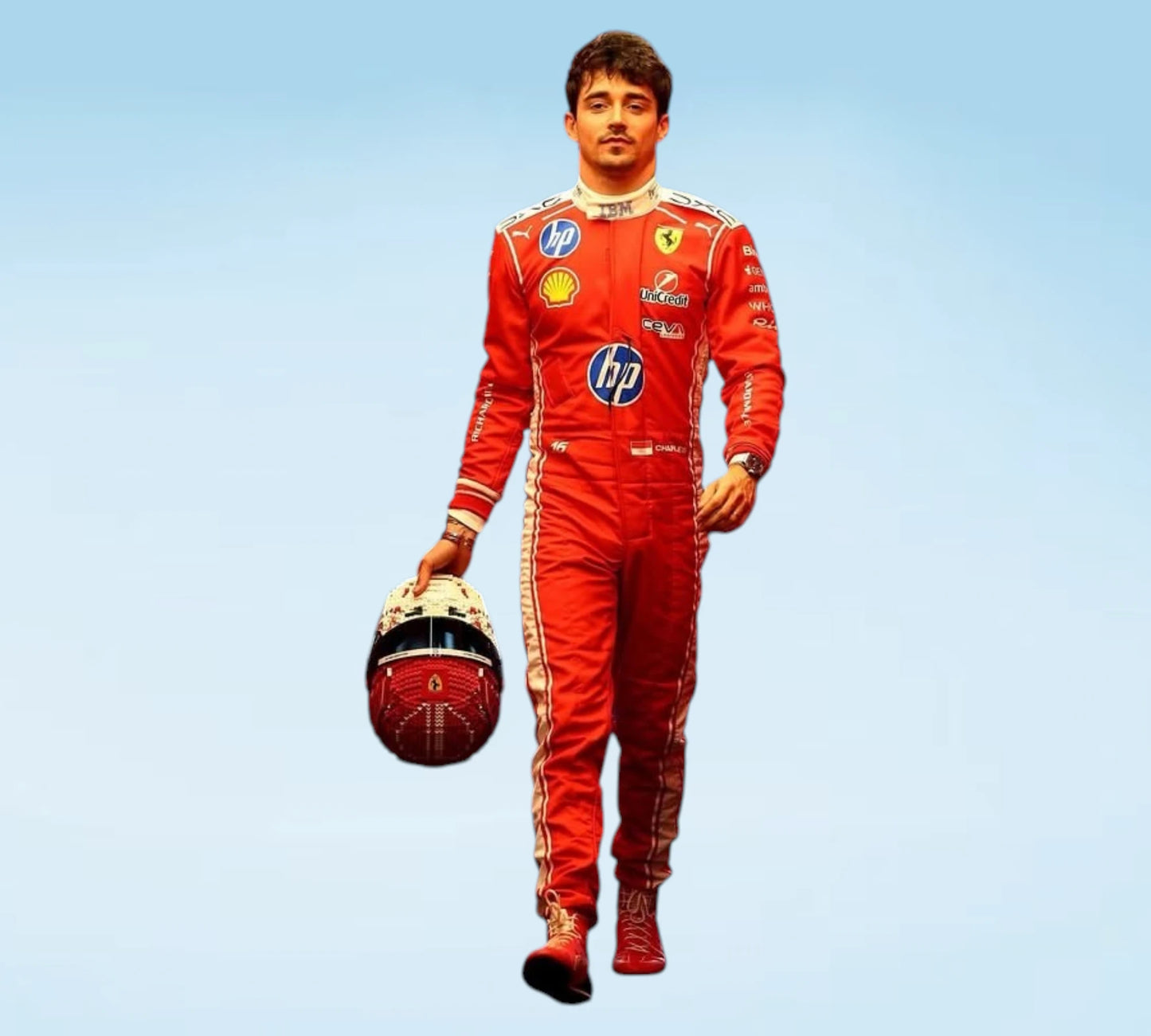 2026 Charles Leclerc Ferrari HP Formula 1 Replica Racing Suit for F1 Fans & Collectors