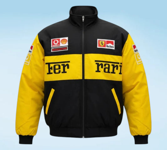 Ferrari Formula 1 Vintage Racing Jacket Black & Yellow Edition