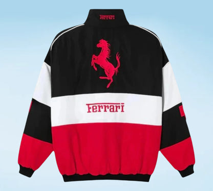 Ferrari F1 Vintage Racing Jacket | Classic Formula 1 Team Jacket