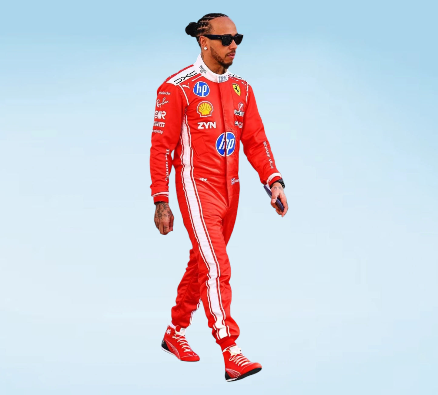 New 2026 Lewis Hamilton Scuderia Ferrari HP Replica F1 Race Suit