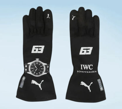 George Russell 2023 Mercedes-AMG Petronas F1 Racing Gloves – Premium Formula 1 Replica Motorsport Gloves