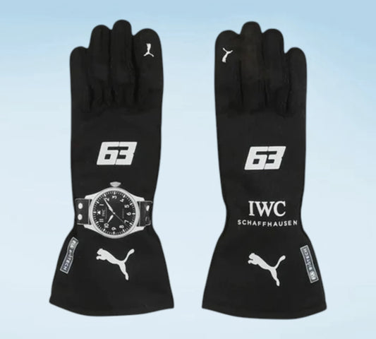 George Russell 2023 Mercedes-AMG Petronas F1 Racing Gloves – Premium Formula 1 Replica Motorsport Gloves