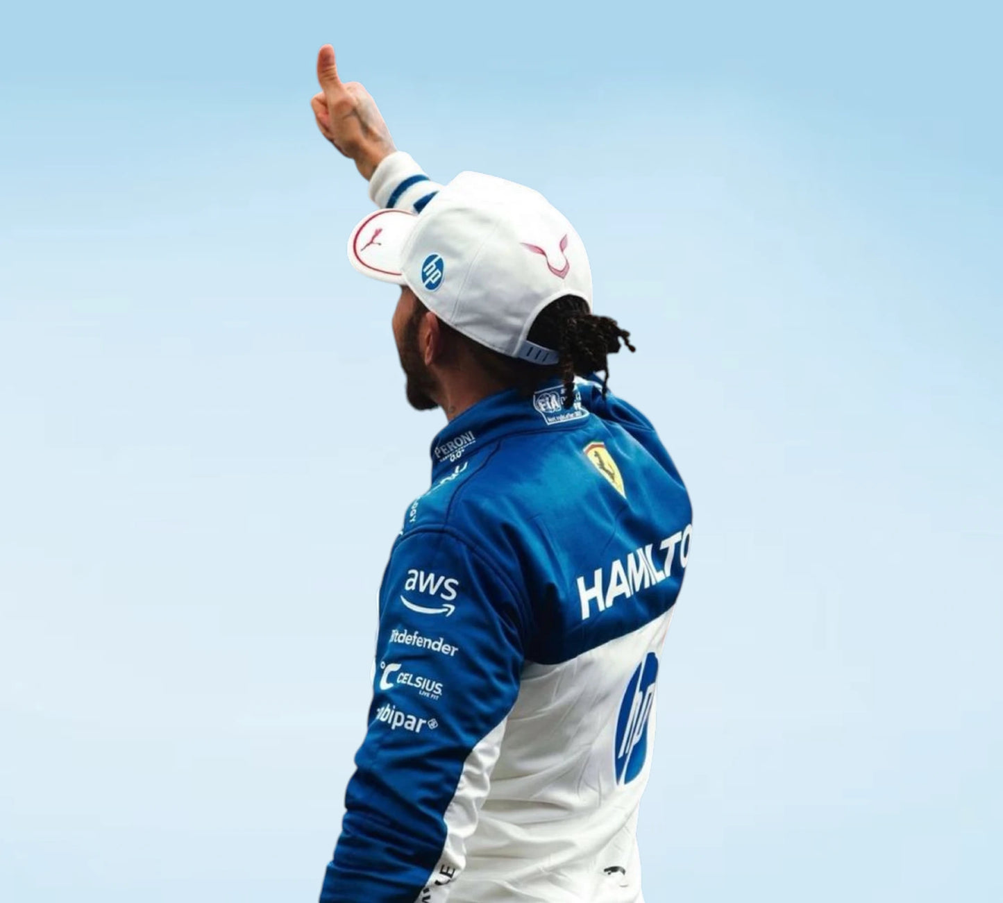 Lewis Hamilton Ferrari F1 Miami Grand Prix Racing Suit 2025