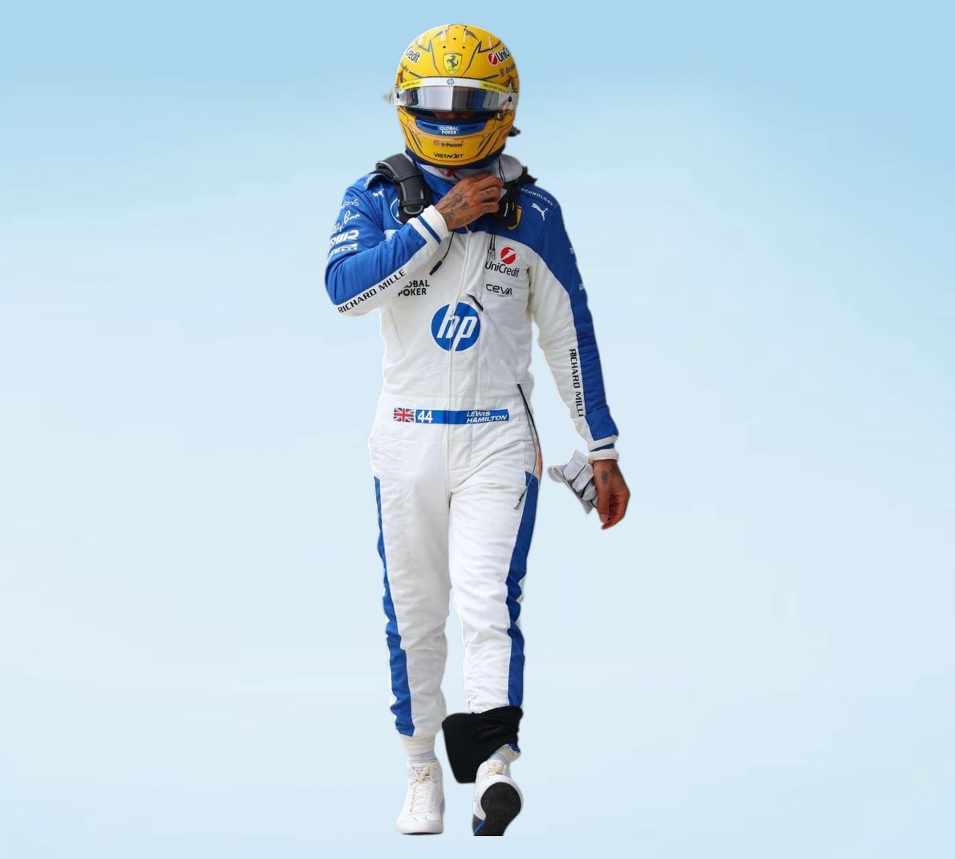 Lewis Hamilton Miami GP Ferrari Formula 1 Race Suit | Premium Motorsport Apparel
