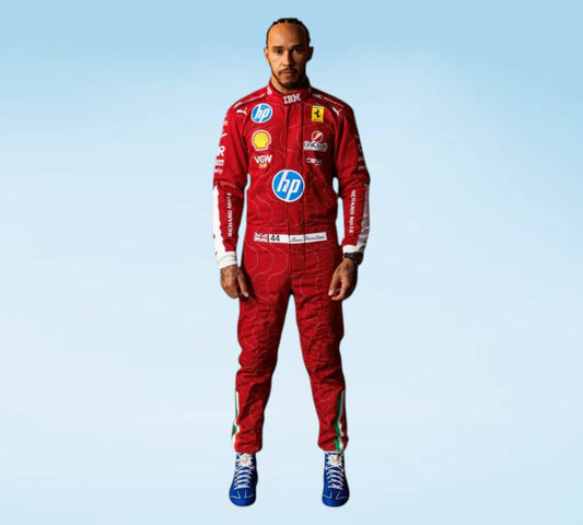2025 Scuderia Ferrari HP Lewis Hamilton Monza F1 Racing Suit