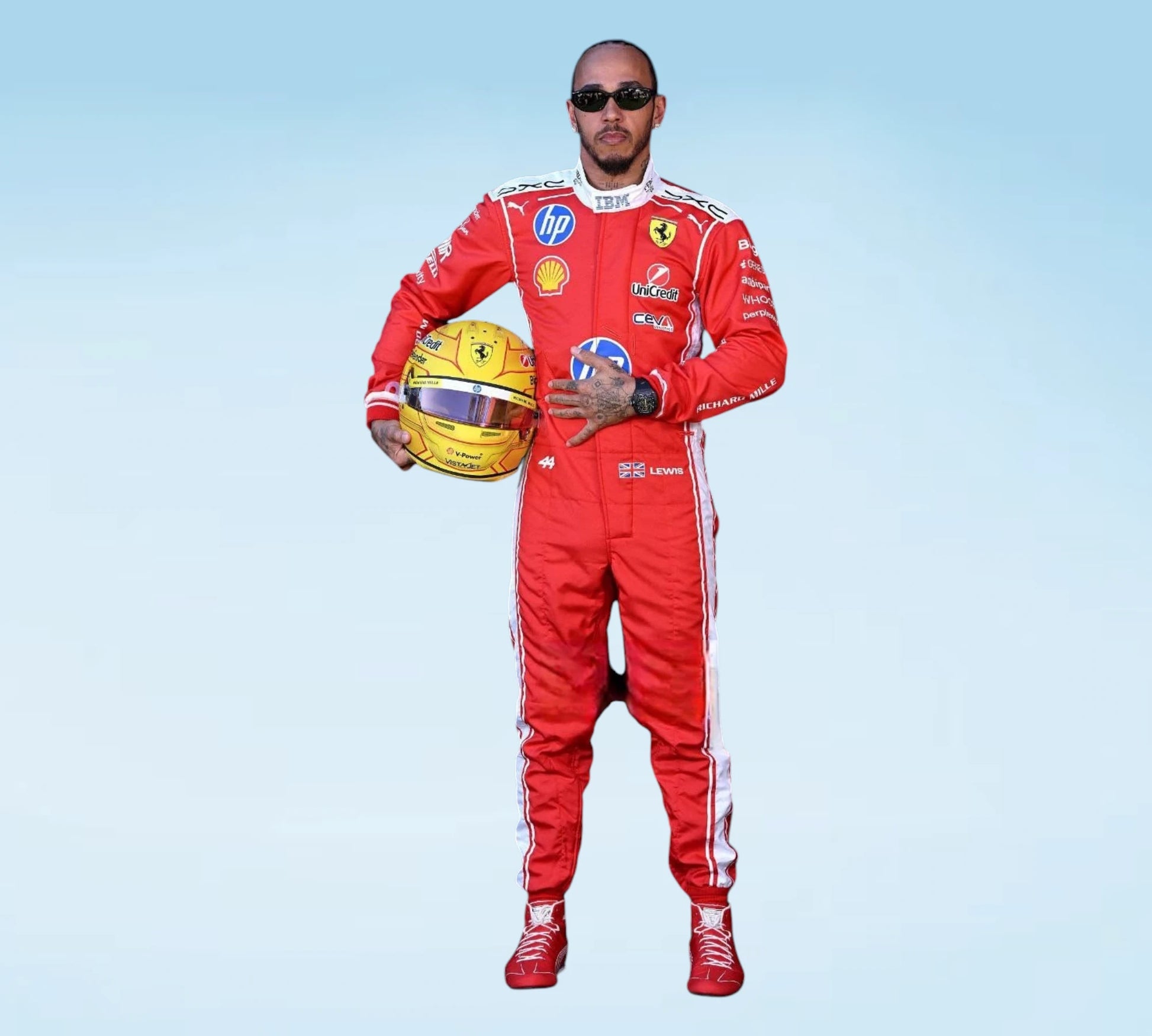 Buy Lewis Hamilton 2026 Ferrari HP F1 Team Replica Racing Suit