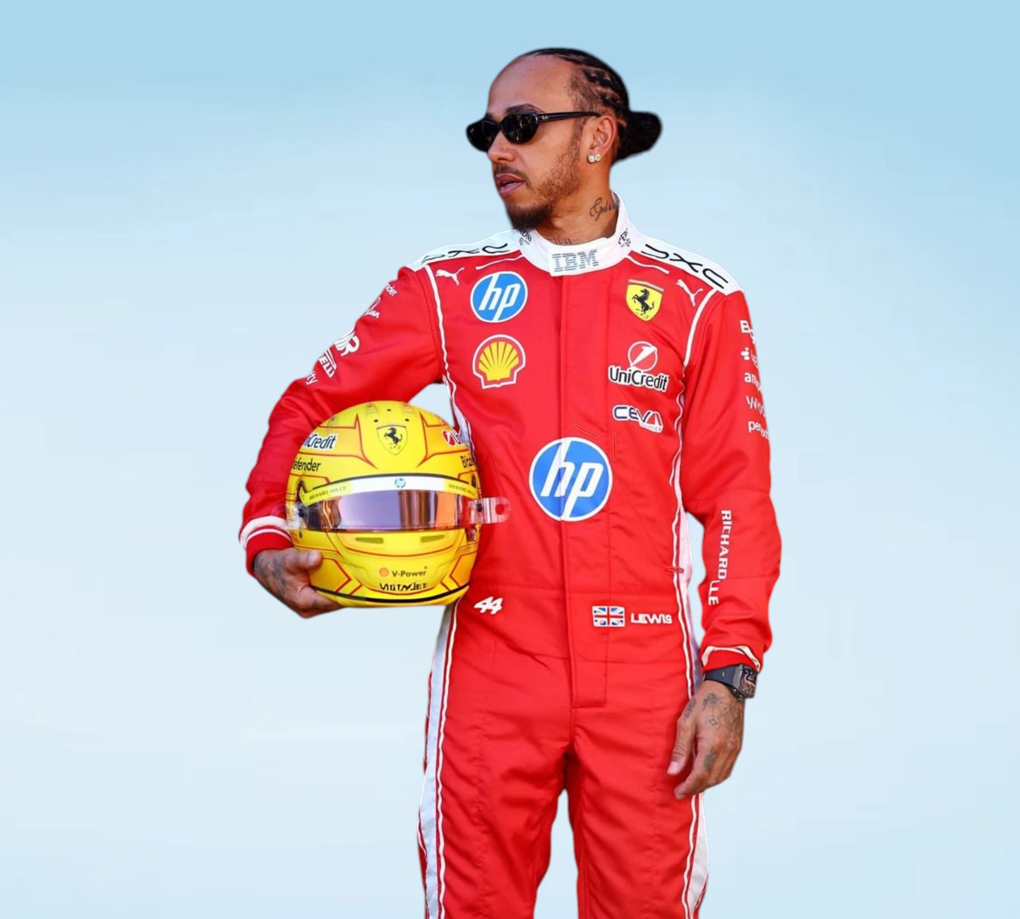 Lewis Hamilton Ferrari F1 Racing Suit 2026 Scuderia Ferrari HP Replica