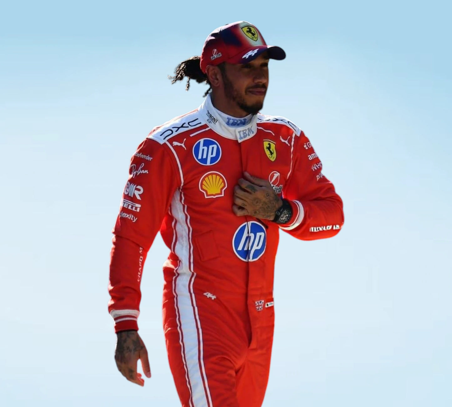 2026 Lewis Hamilton Ferrari HP Formula 1 Replica Race Suit