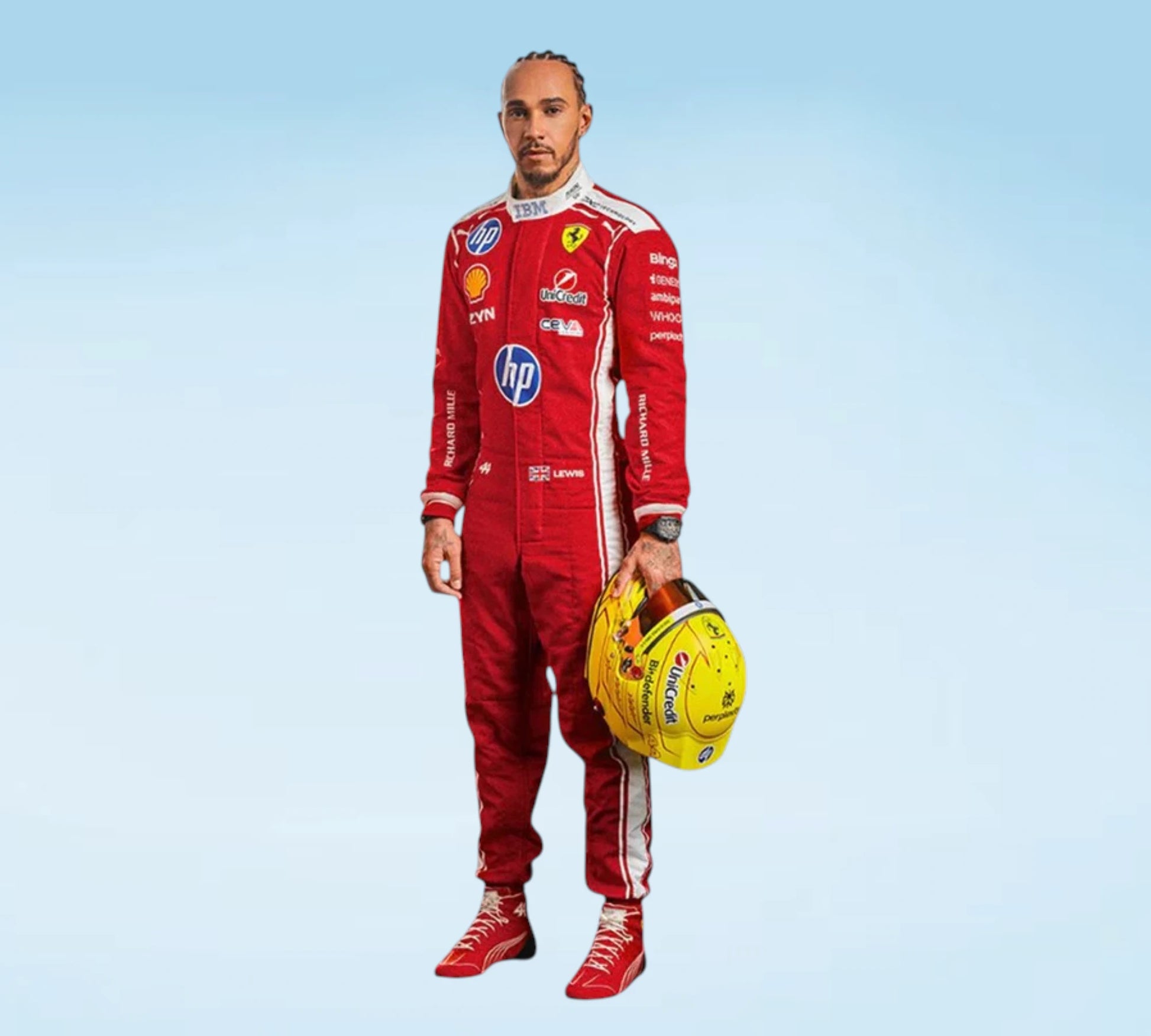 Lewis Hamilton F1 Racing Suit 2026 | Ferrari Formula 1 Racewear & Motorsport Apparel