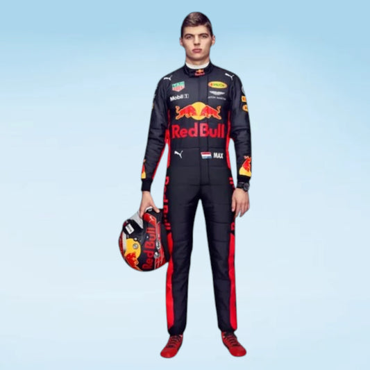 Max Verstappen 2017 F1 Race Red Bull Suit