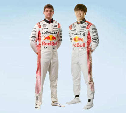 2025 Oracle Red Bull Racing Team Japanese GP Racing Suit
Premium 2025 Max Verstappen & Yuki Tsunoda F1 Racing Suit